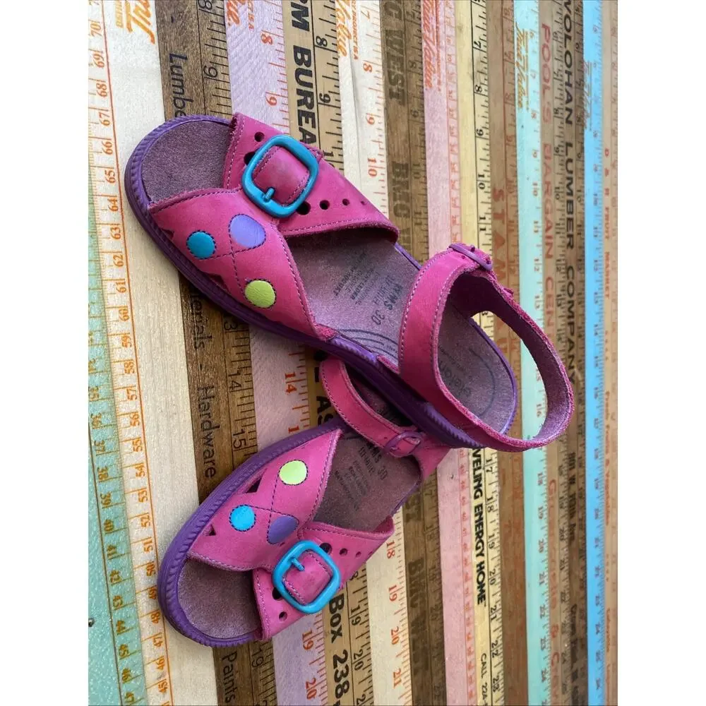 Elefanten Sandals Pink Girls Yourh EU Size 30 US 12 Leather Colorful Germany